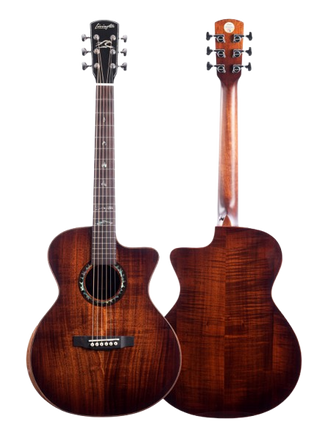 Livingston KOGS-12F EQ 38" Solid Top Grand Symphony Acoustic-Electric Guitar, RW FB - Natural ( KOGS 12F KOGS12F )