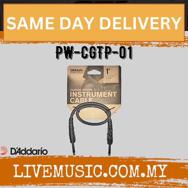 D'Addario Planet Waves PW-CGTP-01 Classic Series Patch Cable - 1 feet (PWCGTP01)