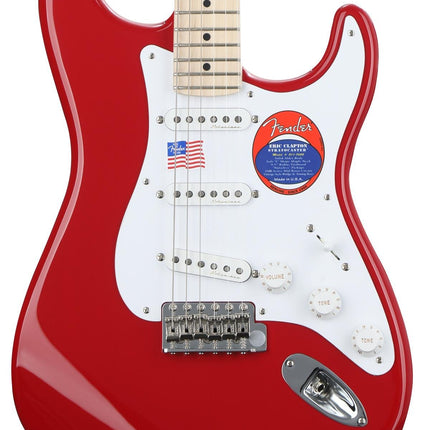 Fender Artist Eric Clapton Stratocaster Guitar, Maple Fretboard with Deluxe Hardshell Case - Torino Red