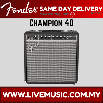 Fender Champion 40 - 40 watts, 1x12" Guitar Amplifier ( Champion40 )