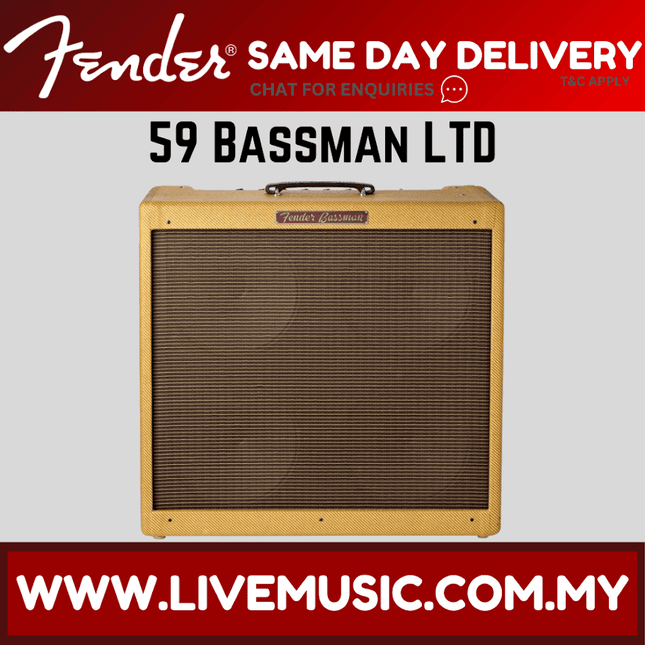 Fender Vintage Reissue 59 Bassman LTD Guitar Tube Amplifier - Lacquered Tweed