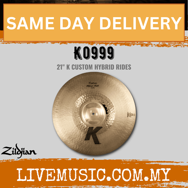Zildjian 21" K Series Custom Hybrid Ride Cymbal (K0999)
