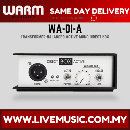 Warm Audio WA-DI-A Active Direct Box — ( WA DI A WADIA )