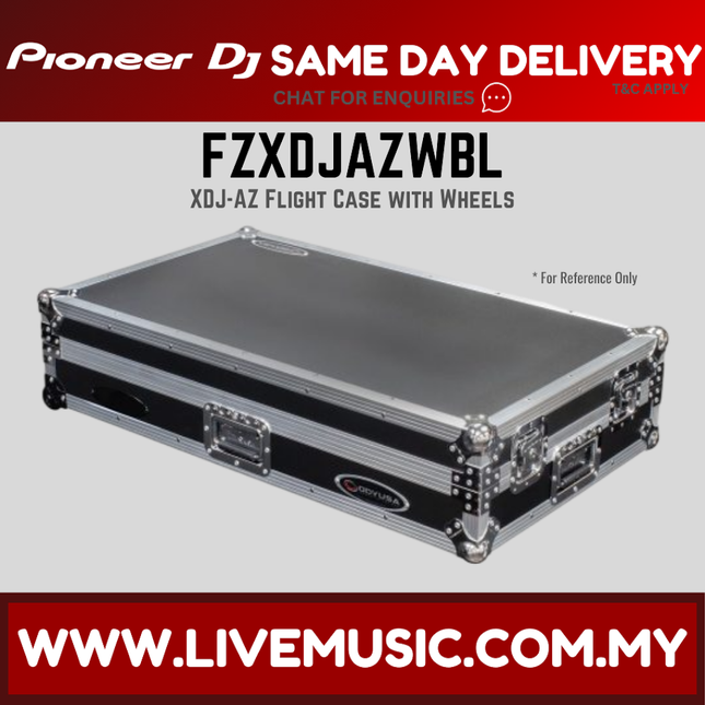 ODYSSEY FZXDJAZWBL Flight Case with Wheels for XDJ-AZ ( XDJAZ XDJ AZ )