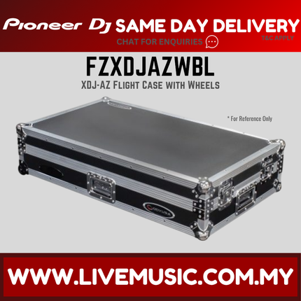 ODYSSEY FZXDJAZWBL Flight Case with Wheels for XDJ-AZ ( XDJAZ XDJ AZ )