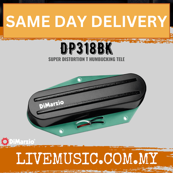DiMarzio DP318BK Super Distortion T Tele - Black  (DP-318BK/DP 318BK)