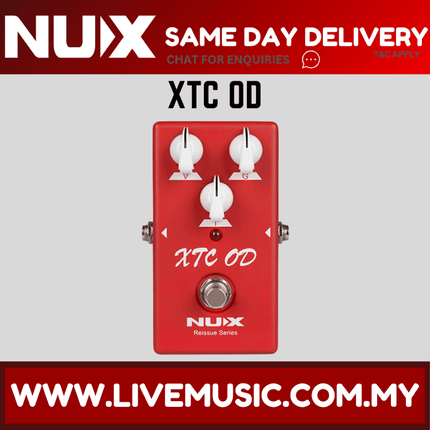 NUX Reissue Series XTC OD Overdrive Effects Pedal