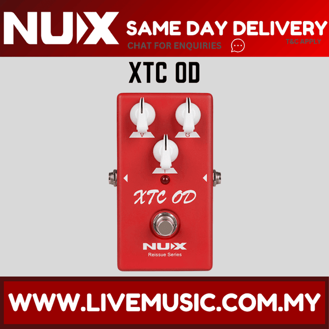 NUX Reissue Series XTC OD Overdrive Effects Pedal