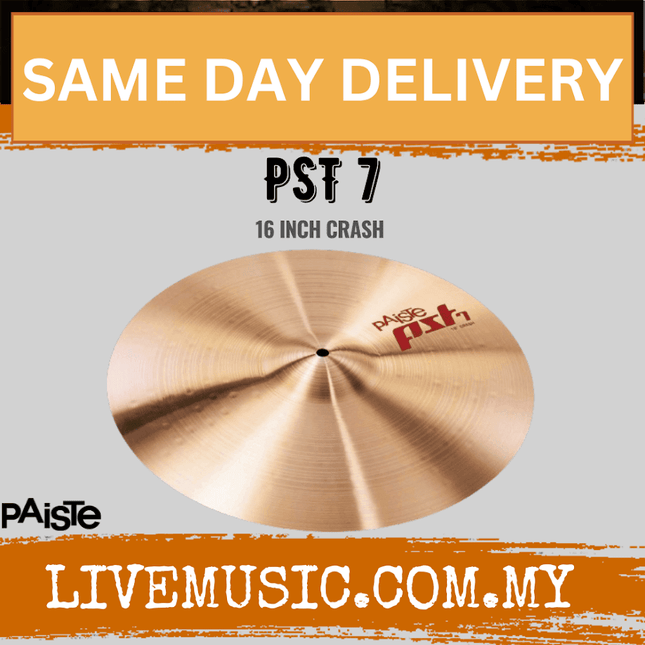Paiste 16" PST 7 Crash Cymbal - 16 inch (PST7)