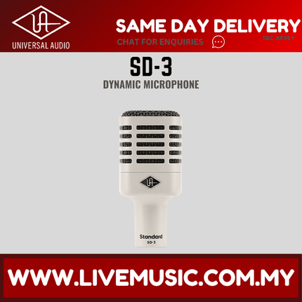 Universal Audio SD-3 Dynamic Microphone with Hemisphere Modeling (SD 3/SD3)