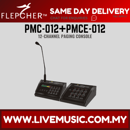 Flepcher PMC-012 + PMCE-012 12-Channel Paging Console ( PMC012 / PMCE012 )