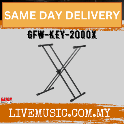 Gator Frameworks GFW-KEY-2000X Deluxe X-Style Keyboard Stand (GFWKEY2000X)