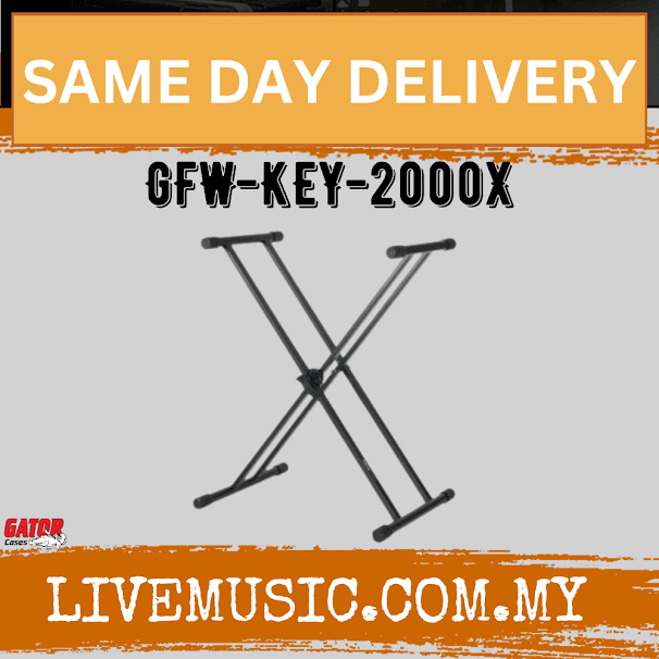 Gator Frameworks GFW-KEY-2000X Deluxe X-Style Keyboard Stand (GFWKEY2000X)