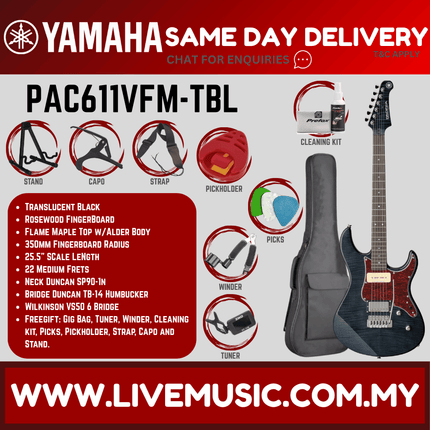 Yamaha PAC611VFM Pacifica Electric Guitar - ( PAC 611VFM / PAC611VFM )