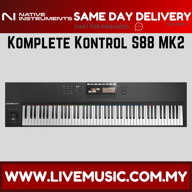 Native Instruments Komplete Kontrol S88 MK2 88-key Controller (S-88/S 88)