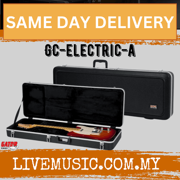 Gator GC-ELECTRIC-A Deluxe ABS Molded Case for Electric Guitar (GCELECTRICA/GC ELECTRIC)