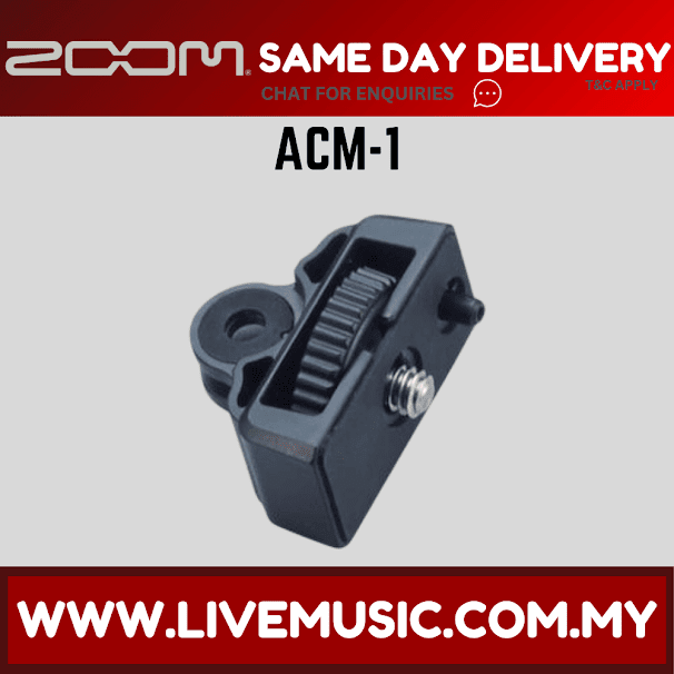 Zoom ACM-1 action cam mount clamp with mounting screw and round base