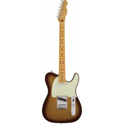 Fender American Ultra Telecaster Electric Guitar, Maple Fretboard with Case - Mocha Burst