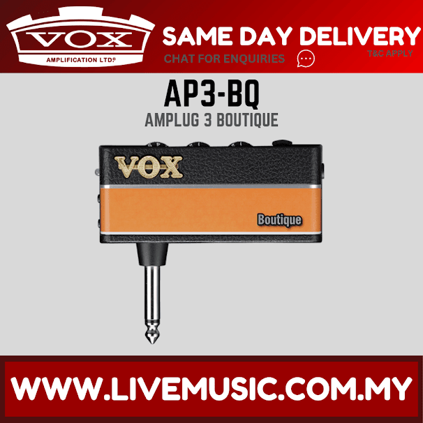 Vox amPlug 3 Boutique Headphone Guitar Amp (amPlug3 / AP3-BQ)