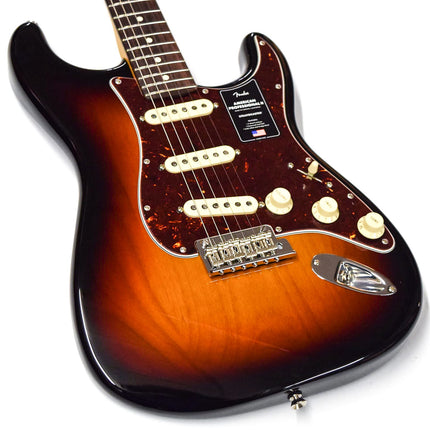 Fender American Professional II Stratocaster Electric Guitar, Rosewood Fretboard - 3-Tone Sunburst