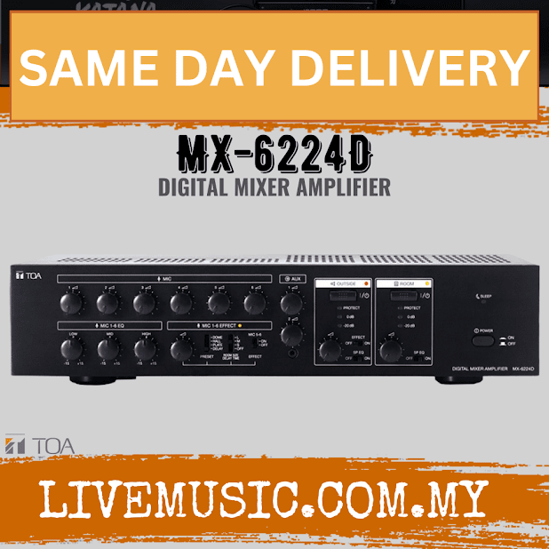 TOA MX-6224D Digital Mixer Amplifier ( MX6224D / MX 6224D )