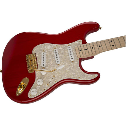Fender Japan Scandal Mami Signature SSS Stratocaster Electric Guitar, Maple Fretboard with FREE Gig Bag - Glossy Red