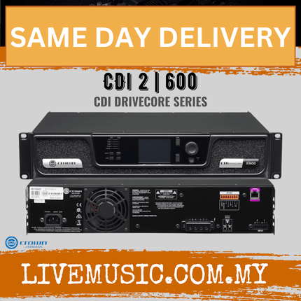 Crown CDi DriveCore 2|600 Power Amplifier ( CDiDriveCore2600 / CDi 2|600 )