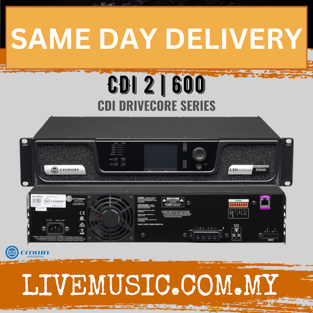 Crown CDi DriveCore 2|600 Power Amplifier ( CDiDriveCore2600 / CDi 2|600 )