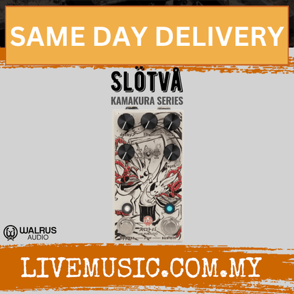 Walrus Audio Slotva Reverb Guitar Effects Pedal, Kamakura Series