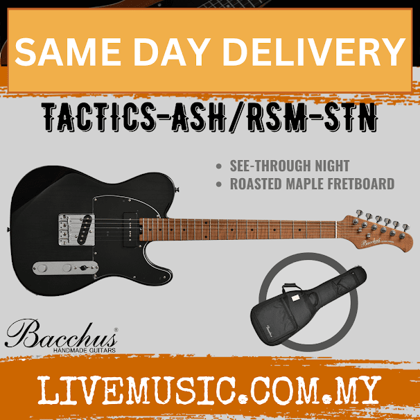 Bacchus TACTICS-ASH/RSM Electric Guitar Without Accessories ( TACTICS ASH RSM )