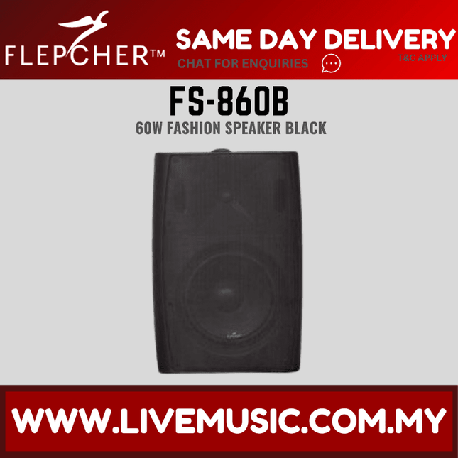 Flepcher FS-860 Fashion Speaker - Black ( FS860 / FS 860 )
