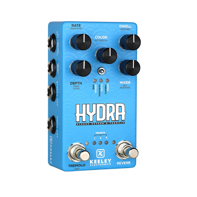 Keeley HYDRA Stereo Reverb & Tremolo Effects Pedal