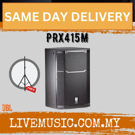 JBL PRX415M 1200W 15 inch Passive Speaker - Black - Each / Pair ( PRX-415M / PRX 415M )