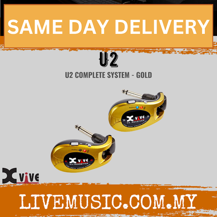 Xvive U2 Digital Wireless Guitar System With Rechargeable Transmitter And Receiver - ( U 2 )