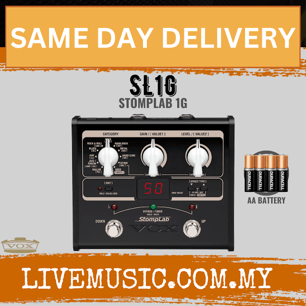 Vox StompLab SL1G - Modeling Guitar Effect Processor (SL-1G/SL 1G)