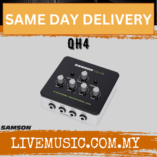 Samson QH4 - 4 Channel Mini Headphone Amplifier ( QH-4 / QH 4 )