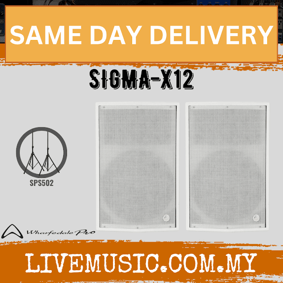 White 2-way installation loudspeaker pair, front grille speakers
