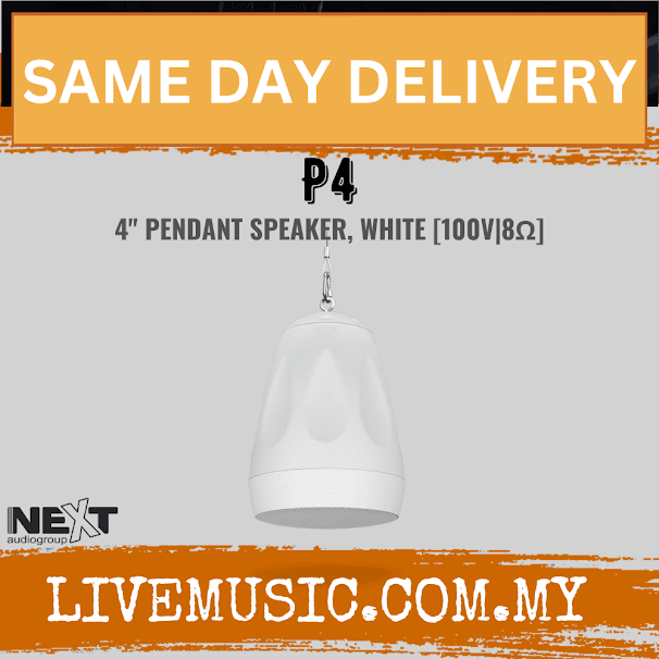 Next Audio P4 4? Pendant Speaker, Black / White ( P-4 / P 4 )