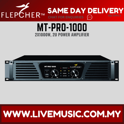 Flepcher MT-PRO 1000 Power Amplifier ( MTPRO1000 / MT PRO 1000 )