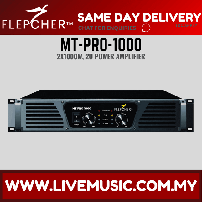 Flepcher MT-PRO 1000 Power Amplifier ( MTPRO1000 / MT PRO 1000 )