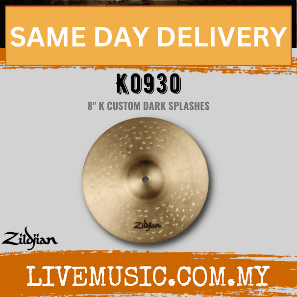 Zildjian 8" K Series Custom Dark Splash Cymbal (K0930)