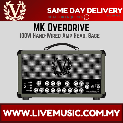 Victory MK Overdrive 100W Hand-Wired Amplifier Head, Sage