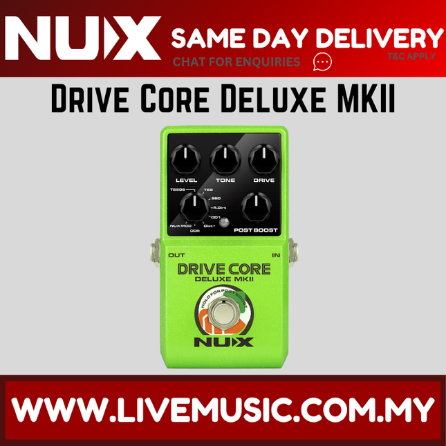 NUX NCO-2 Drive Core Deluxe MKII Overdrive Pedal ( NCO 2 NCO2 )