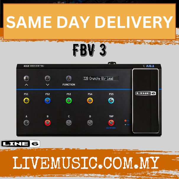 Line 6 FBV 3 Pro Foot Controller for Line 6 Amps (LINE6 FBV3)