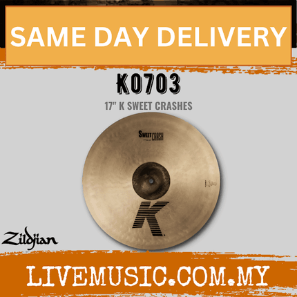 Zildjian 17" K Series Sweet Crash Cymbal ( K0703 )