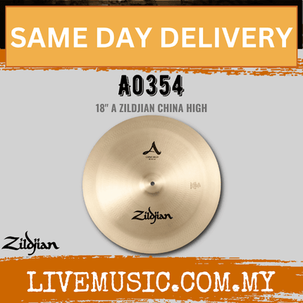Zildjian 18" A Series Zildjian China Cymbal - High Pitch (A0354)
