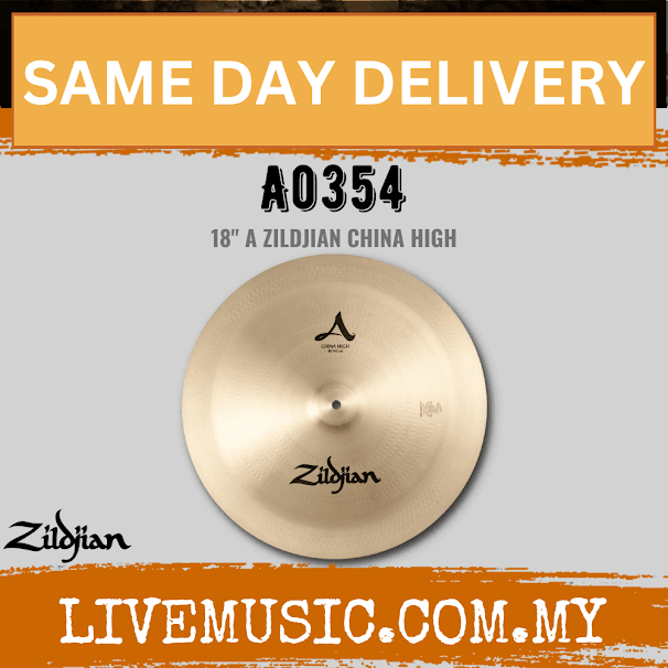 Zildjian 18" A Series Zildjian China Cymbal - High Pitch (A0354)