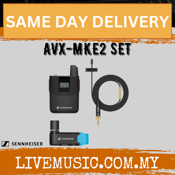 Sennheiser AVX-MKE2 SET Digital Camera-Mount Wireless Omni Lavalier Microphone System (AVX MKE2/AVXMKE2)