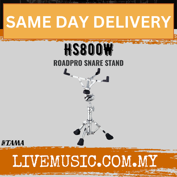 Tama Roadpro snare stand with tripod legs and chrome hardware