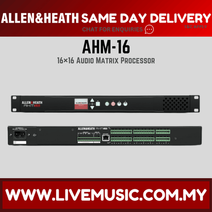 Allen & Heath AHM-16 1RU 16x16 Audio Matrix Processor ( AHM16 / AHM 16 )